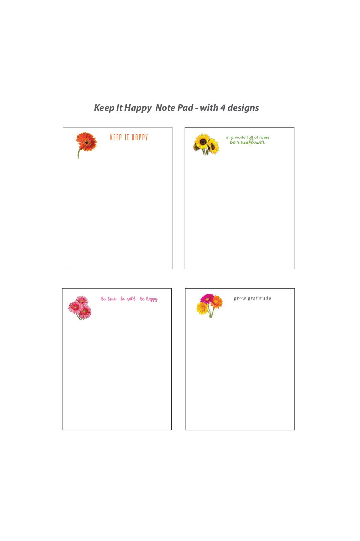 Keep It Happy Note Pad | Joni Smith Design